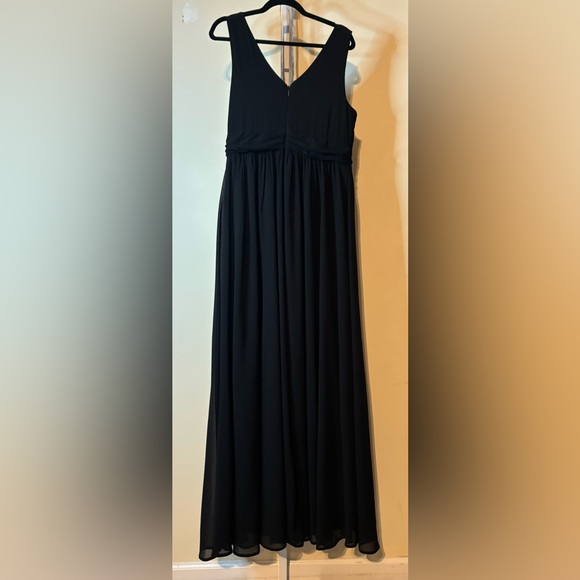 Lulus Dress-Thoughts of Hue Black Surplice Maxi - Picture 5 of 16